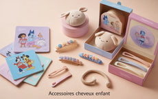 Accessoires cheveux enfant : brosses, barrettes et coffrets par personnage
