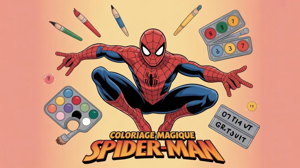 Coloriage Magique Spider-Man gratuit en ligne | 10 grilles pour enfants