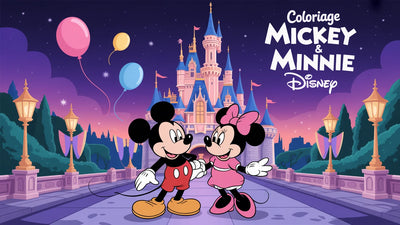 Coloriage Mickey & Minnie Disney à imprimer | 20 dessins PDF
