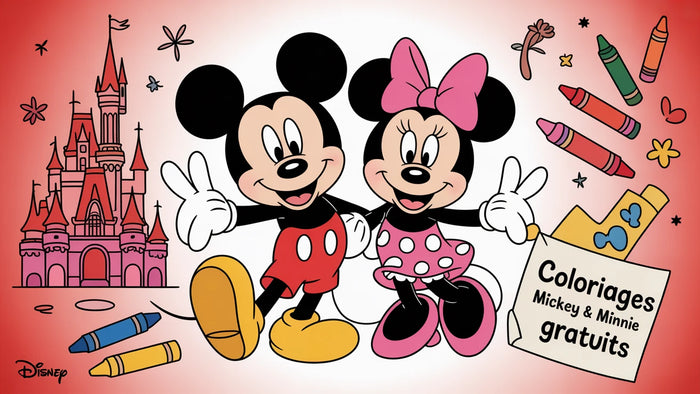 Coloriage Mickey & Minnie à imprimer gratuit | +140 dessins PDF