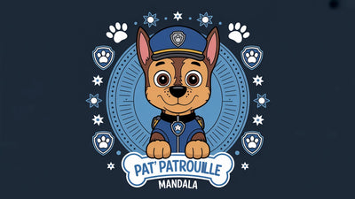Coloriage Pat' Patrouille Mandala à imprimer | 20 dessins PDF