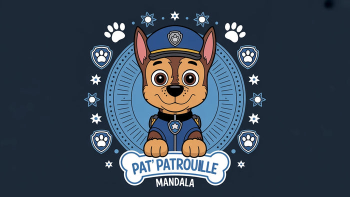 Coloriage Pat' Patrouille Mandala à imprimer | 20 dessins PDF