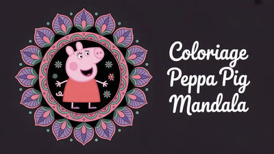 Coloriage Peppa Pig Mandala à imprimer | 20 dessins PDF