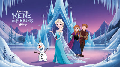 Coloriage Reine des Neiges Disney à imprimer | 20 dessins PDF