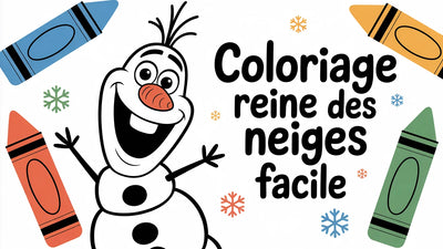 Coloriage Reine des Neiges Facile à imprimer | 20 dessins enfant