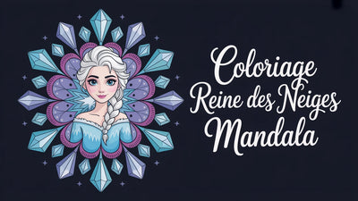 Coloriage Reine des Neiges Mandala à imprimer | 20 dessins PDF