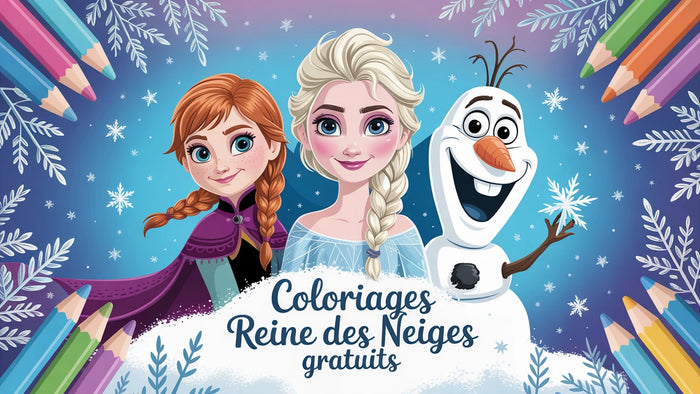 Coloriage La Reine des Neiges gratuit | +140 dessins PDF