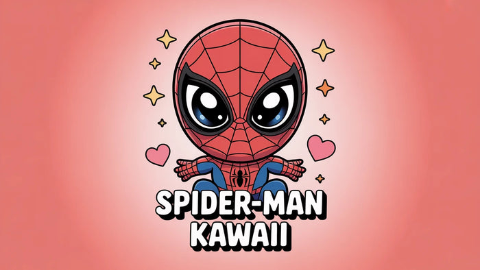 Coloriage Spider-Man Kawaii à imprimer | 20 dessins PDF gratuits