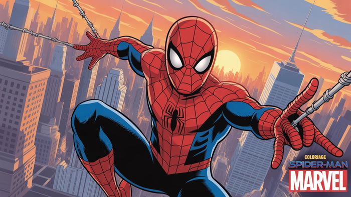 Coloriage Spider-Man Marvel à imprimer | 20 dessins PDF