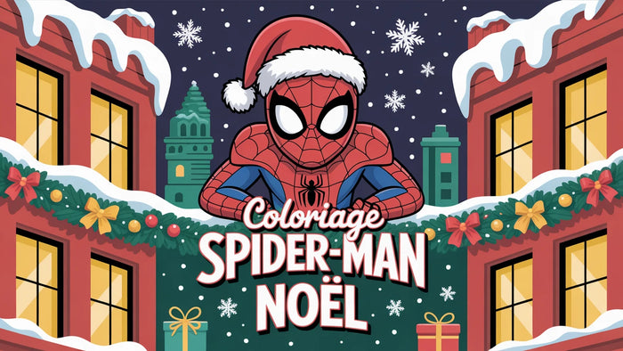 Coloriage Spider-Man Noël à imprimer | 20 dessins PDF gratuits
