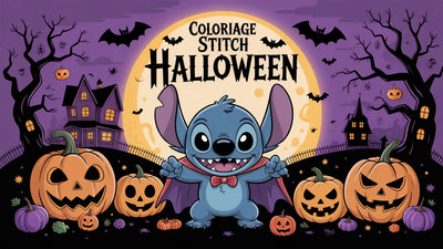 Coloriage Stitch Halloween à imprimer | 20 dessins PDF