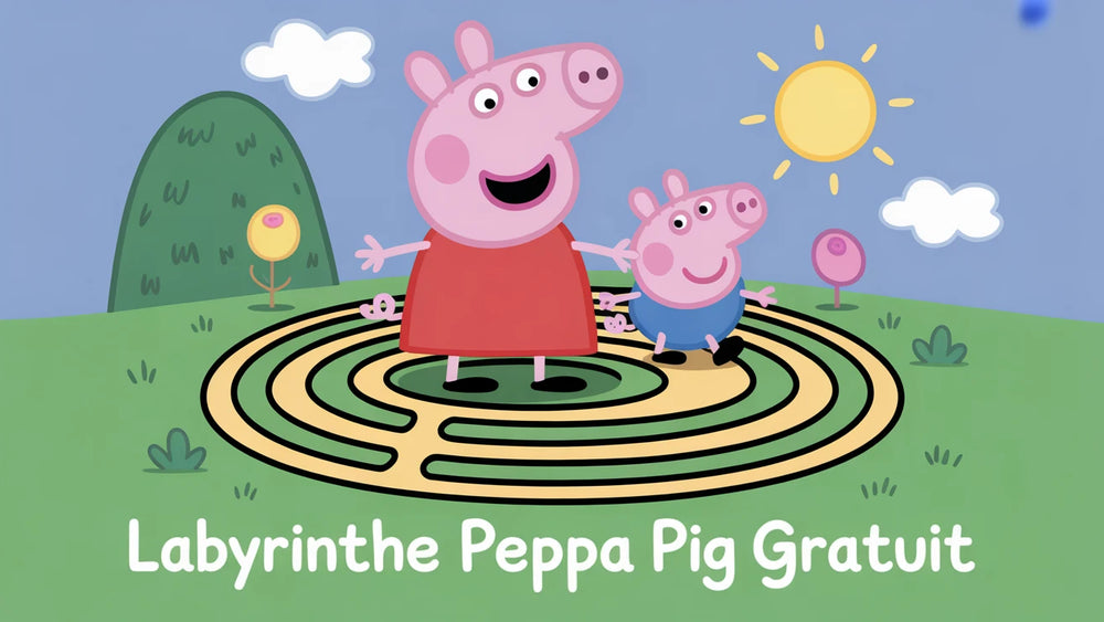 Labyrinthe Peppa Pig a imprimer | 10 labyrinthes PDF gratuits