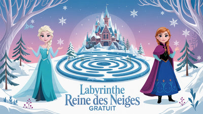 Labyrinthe Reine des Neiges a imprimer | 10 labyrinthes PDF gratuits
