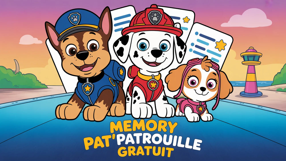 Memory Pat' Patrouille gratuit en ligne | Jeu de paires pour enfants