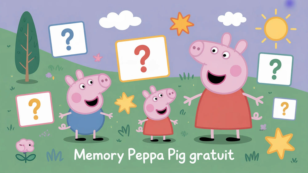 Memory Peppa Pig gratuit en ligne | Jeu de paires pour enfants