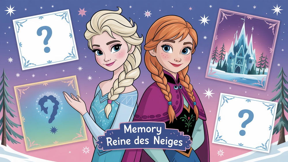 Memory Reine des Neiges gratuit en ligne | Jeu de paires pour enfants
