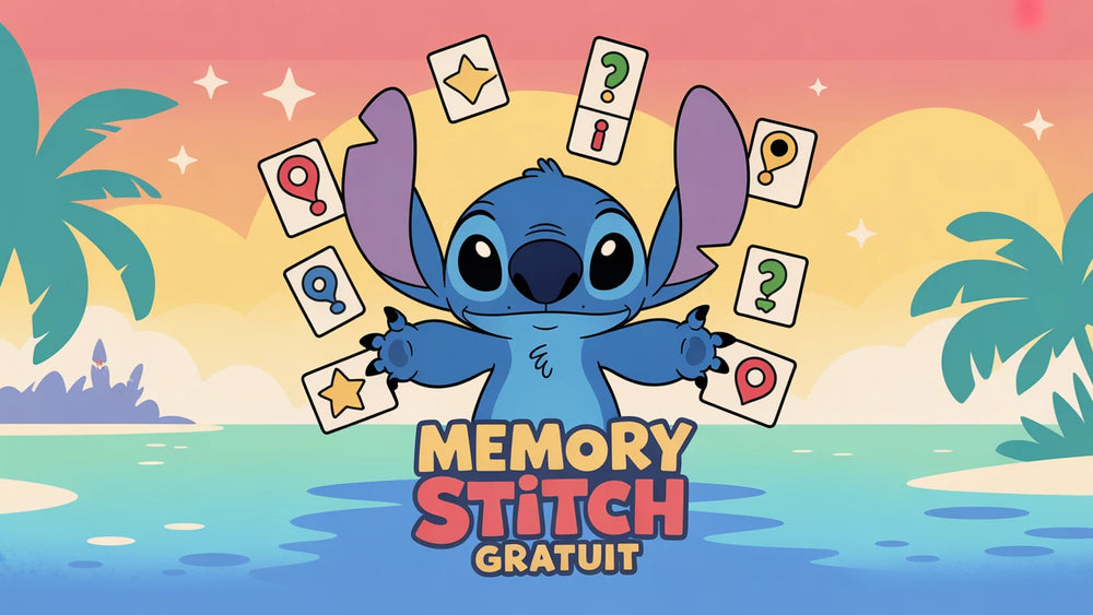 Memory Stitch gratuit en ligne | Jeu de paires pour enfants