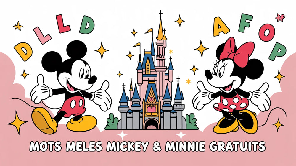 Mots Meles Mickey &amp; Minnie a imprimer | 10 grilles PDF gratuites