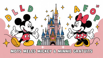 Mots Meles Mickey &amp; Minnie a imprimer | 10 grilles PDF gratuites