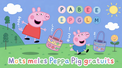 Mots Meles Peppa Pig a imprimer | 10 grilles PDF gratuites
