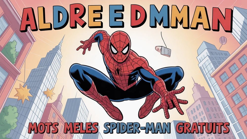Mots Meles Spider-Man a imprimer | 10 grilles PDF gratuites