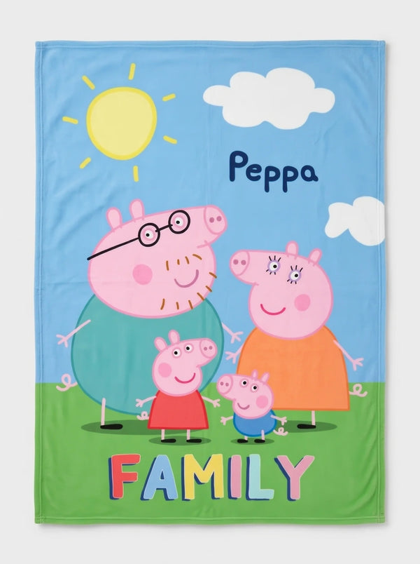 Couverture polaire Peppa Pig et Suzy 100 x 140 cm – Rose, licence officielle