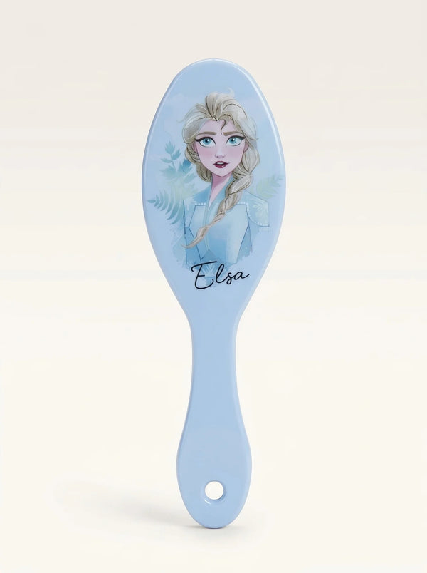Brosse démêlante Elsa bleue pour enfants – cheveux doux et sans nœuds
