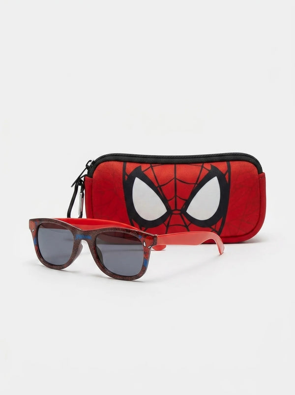Lunettes de Soleil Spiderman Enfant avec Étui Assorti Toile