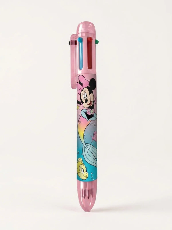 Stylo Rétractable Minnie Mouse 6 Couleurs - Pointe Fine 0,5mm