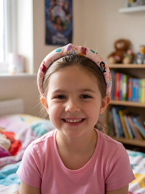 Serre-tête Princesses Disney Enfant Multicolore Réglable en situation d'utilisation