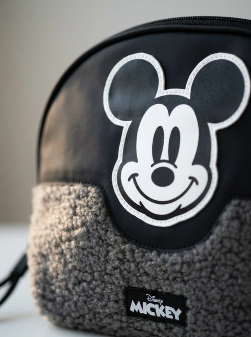 Gros plan sur les détails : Trousse de toilette Mickey 28x19 cm en polyester