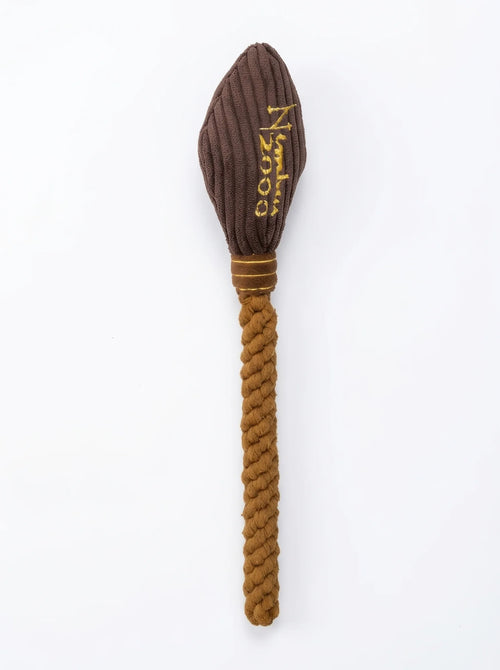 Jouet pour chien Harry Potter balai en corde 37 cm, vue d'ensemble sur fond blanc