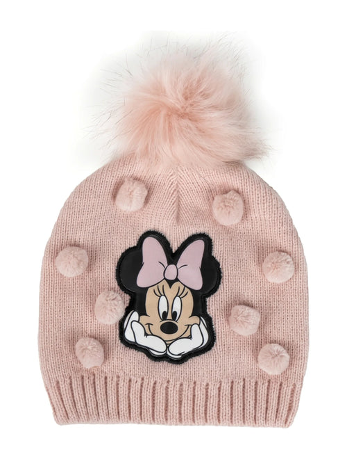 Bonnet Minnie Mouse Enfant en Maille Douce, vue d'ensemble sur fond blanc