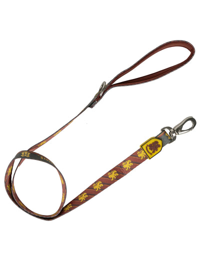 Laisse pour Chien Harry Potter Gryffondor Rouge et Jaune, vue d'ensemble sur fond blanc