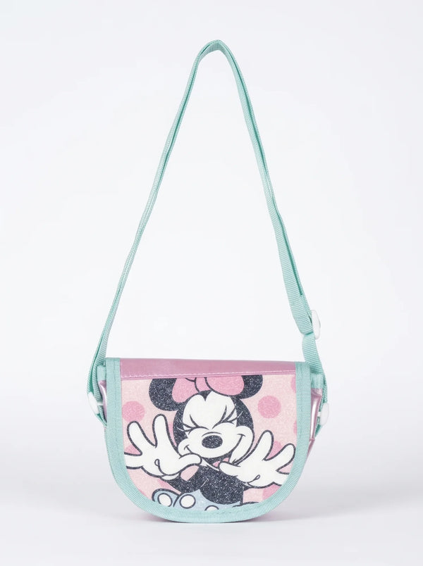 Petit sac à bandoulière Minnie Mouse rose, 15 x 12 x 4 cm, pour les sorties