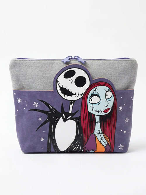 Trousse de toilette Jack Skellington L'Étrange Noël de Mr Jack, vue d'ensemble sur fond blanc