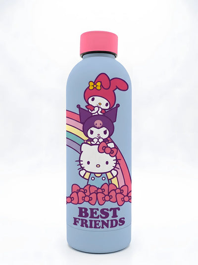 Gourde inox 800 ml Hello Kitty, vue d'ensemble sur fond blanc