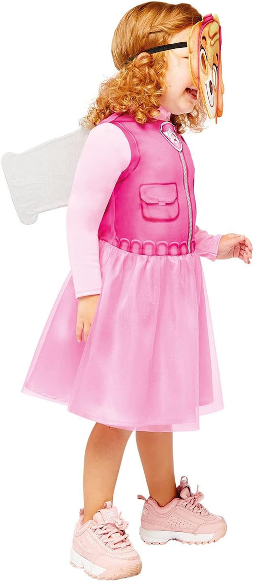 Détails du tissu et des finitions de la robe de déguisement Skye