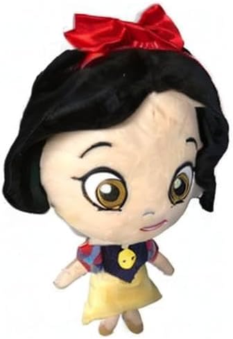 Vue de la peluche Blanche-Neige montrant la robe et les finitions