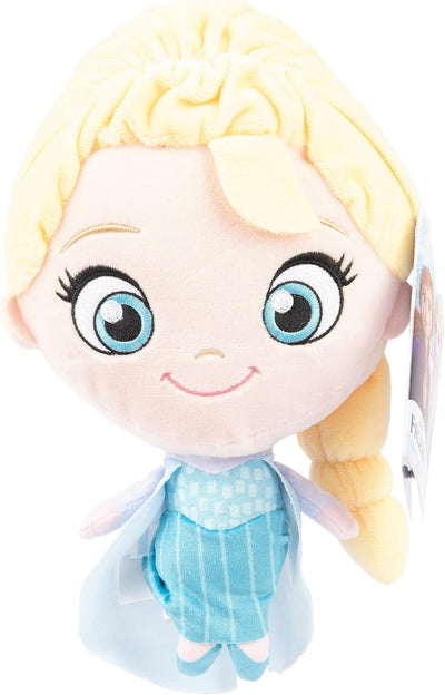 Peluche parlante Elsa La Reine des Neiges 25 cm debout sur fond neutre