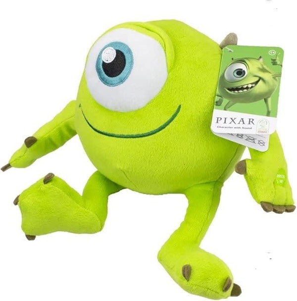 Peluche Mike Wazowski verte de 26 cm entière, inspirée de Monstres & Cie