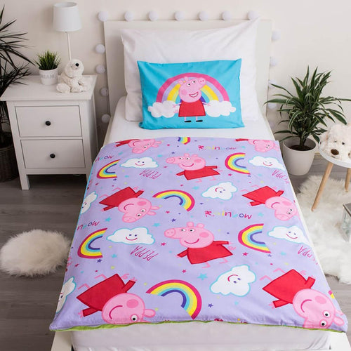 Détail de la taie d’oreiller 40 x 60 cm avec personnage Peppa Pig