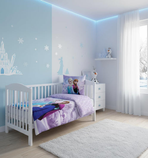 Vue détaillée de la taie d’oreiller La Reine des Neiges 40 x 45 cm