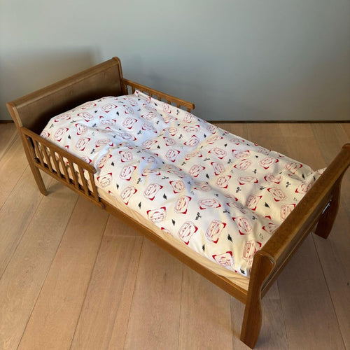 Face réversible plus discrète de la housse de couette Cars avec motifs répétés