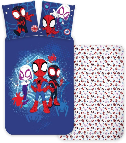 Taie d’oreiller 80x80 cm avec illustration détaillée de Spidey en action