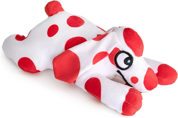 Peluche Pimpa allongée de 22 cm posée entière sur un fond clair
