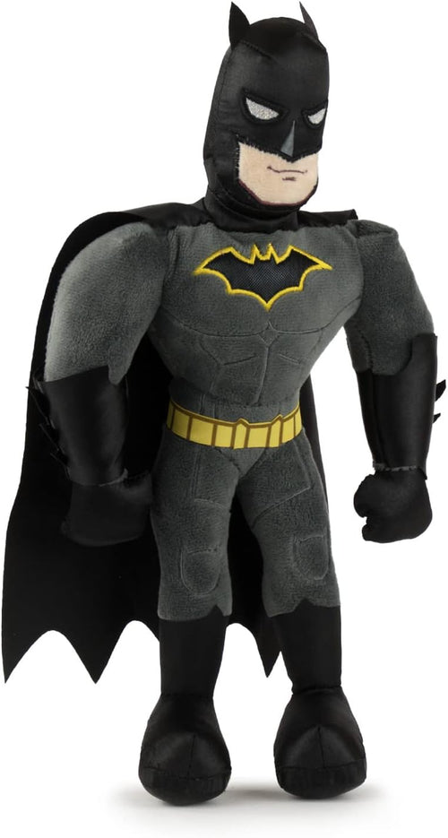 Gros plan sur le visage de la peluche Batman et son masque noir