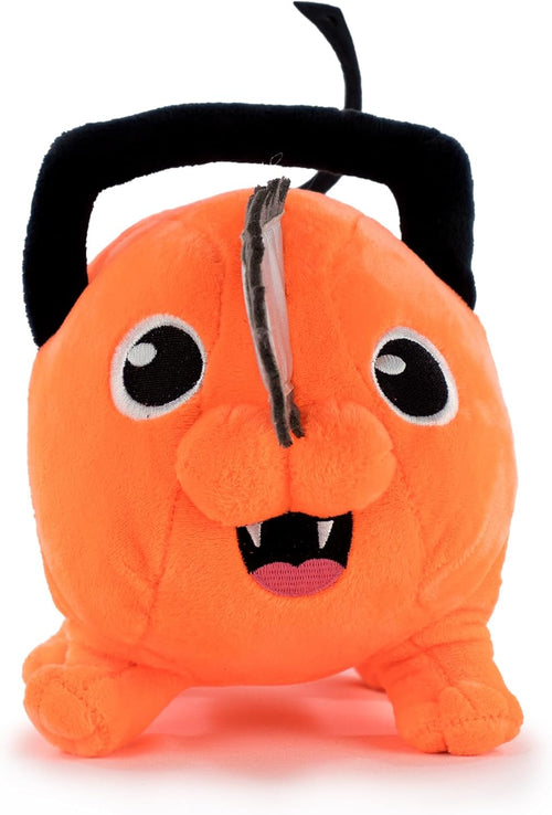 Peluche Pochita Chainsaw Man 29 cm montrant les détails du visage