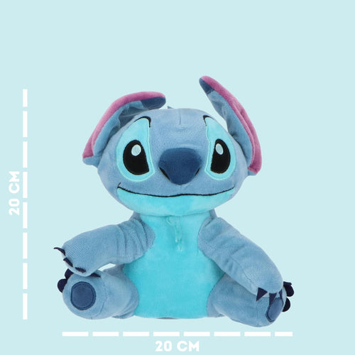 Vue arrière de la tirelire Stitch avec la fente pour insérer les pièces