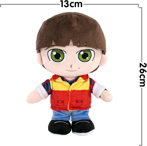 Vue arrière de la peluche Will Stranger Things mettant en avant les détails du dos